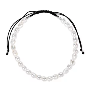 Гривна с нишка и естествени култивирани перли