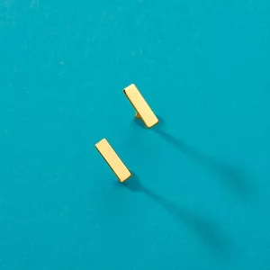 Златни Обици 14k Правоъгълник