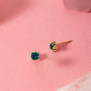 Обеци от 14K злато Small Email Stud