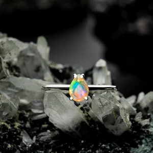 Сребърен Serene Bliss Опал Сребърен пръстен