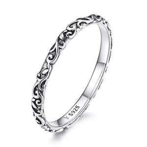 Сребърен античен пръстен за мотиви