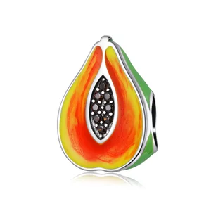 Сребърен талисман Like a Papaya