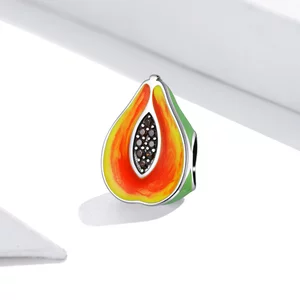 Сребърен талисман Like a Papaya