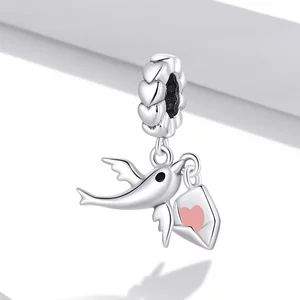 Сребърен талисман Lovely Pigeon