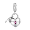 Сребърен талисман Open Heart Lock picture - 1