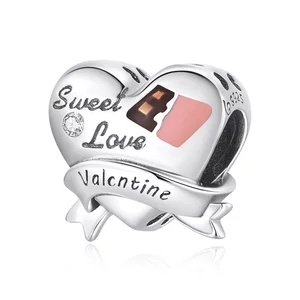 Сребърен талисман Sweet Valentine