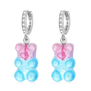 Сребърна обеца Gummy Bear