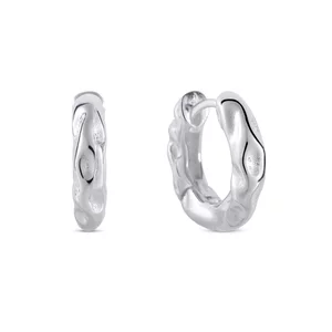 Сребърни обеци Harmony Hoops