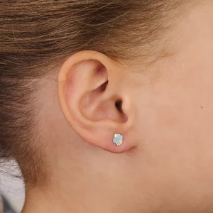 14K arany fülbevaló gyerekeknek briosa kék