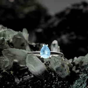 Aquamarine Silver Serene Bliss ezüst gyűrű
