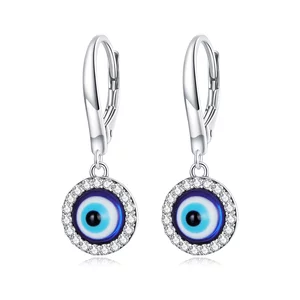 Big Eye Circle ezüst fülbevaló