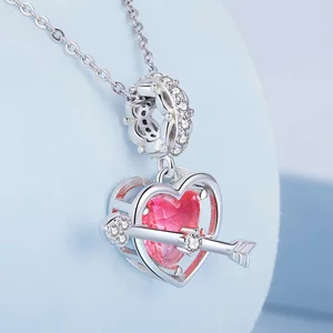 Cupido Red Heart ezüst talizmán