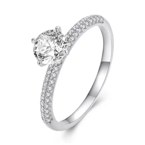 Eljegyzési Shiny Crystal ezüst gyűrű