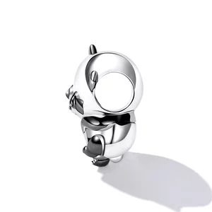 Ezüst bűbáj Cute Boy Panda