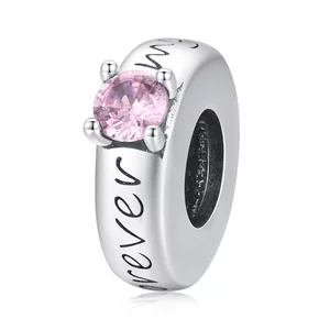 Forever Pink Silver Talisman