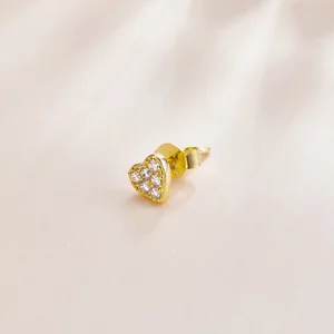 Golden Crystal Heart ezüst FÜLLŐ