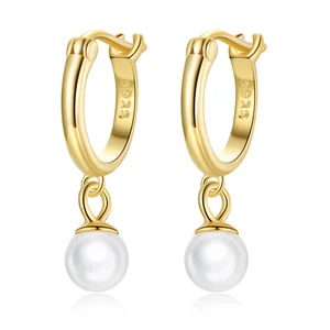 Golden Drop Pearl ezüst fülbevaló