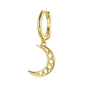 Golden Perforated Moon ezüst FÜLBEÁLLÓ