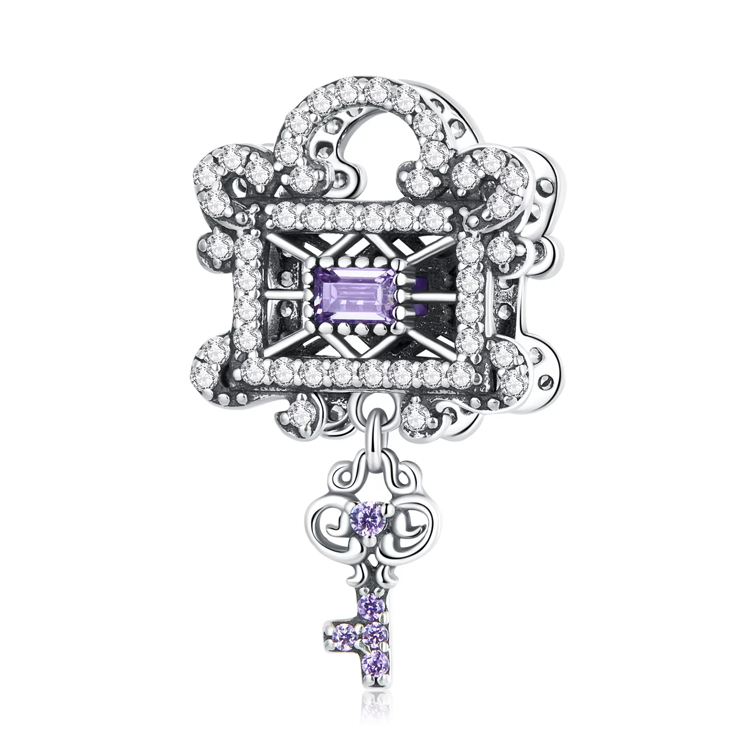 Key Lock ezüst talizmán