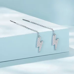 Láncos Lightning ezüst fülbevaló