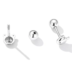 Mini Bear ezüst fülbevaló