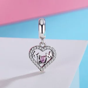 Pink Mom ezüst talizmán