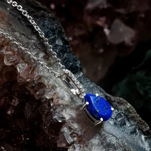 Silver Drop Lapis Lazuli ezüst medál