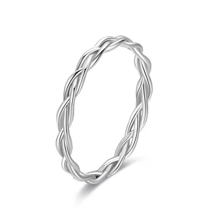 Simple Chain Band ezüst gyűrű