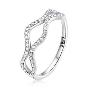 Sparkling Waves ezüst gyűrű