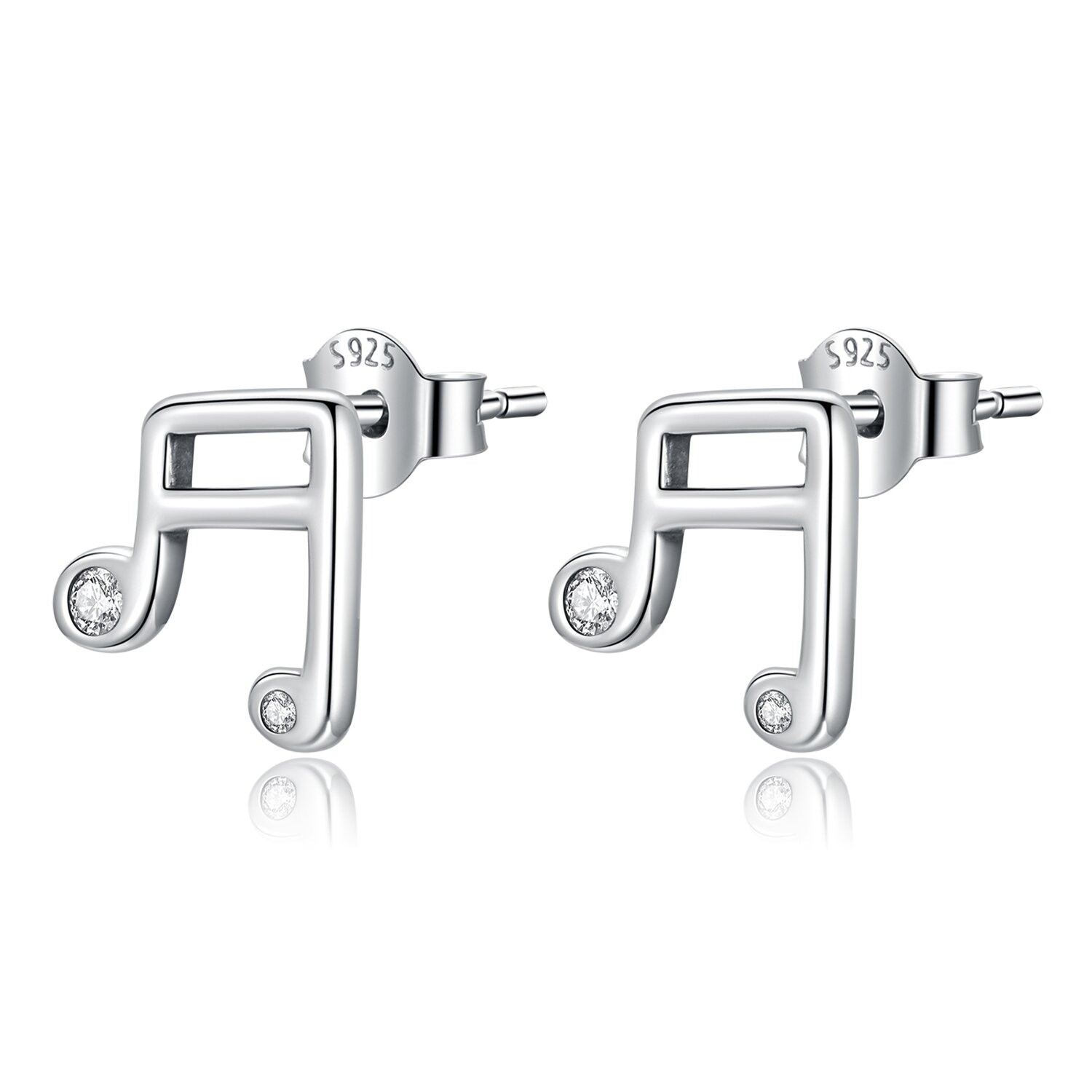 Sweet Music Note ezüst fülbevaló