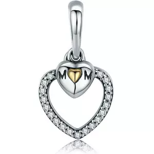 Szív anya ezüst talizmán