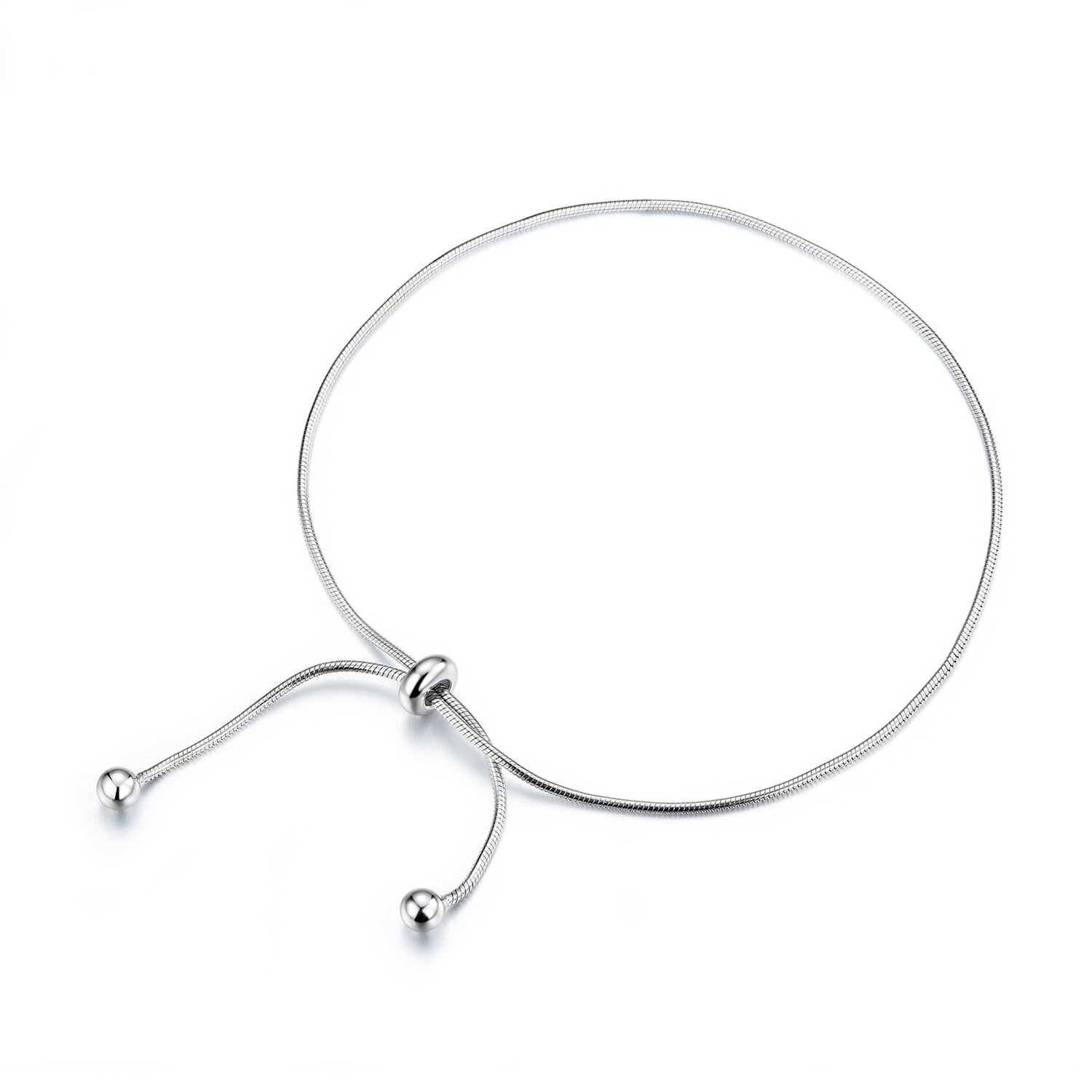 Bratara de glezna din argint simple silver
