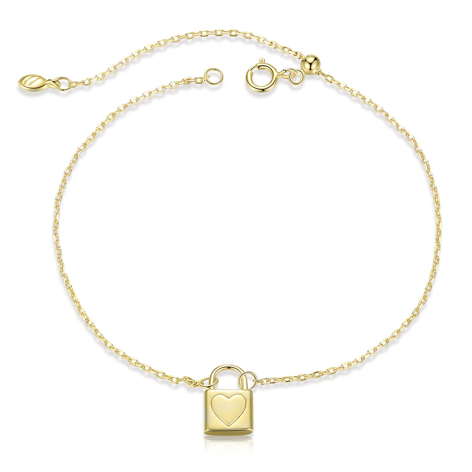 Bratara din argint golden lock