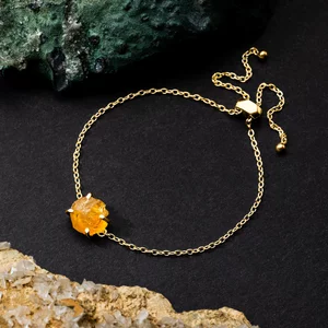 Bratara din argint Golden Piece of Citrin