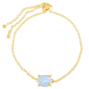 Bratara din argint Golden Piece of Moonstone