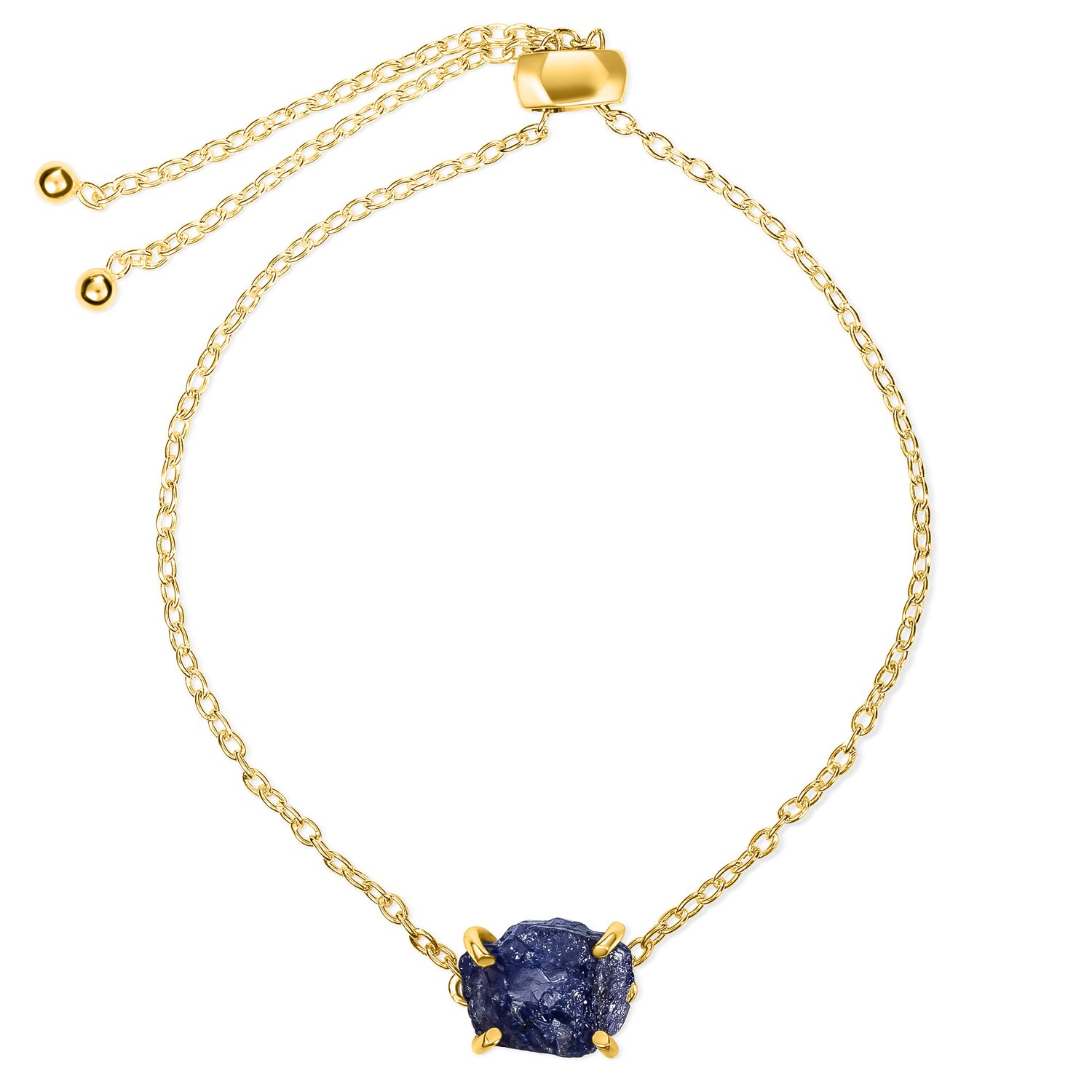 Bratara din argint Golden Piece of Tanzanite