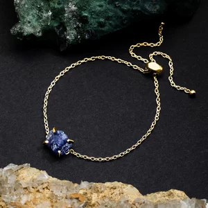 Bratara din argint Golden Piece of Tanzanite