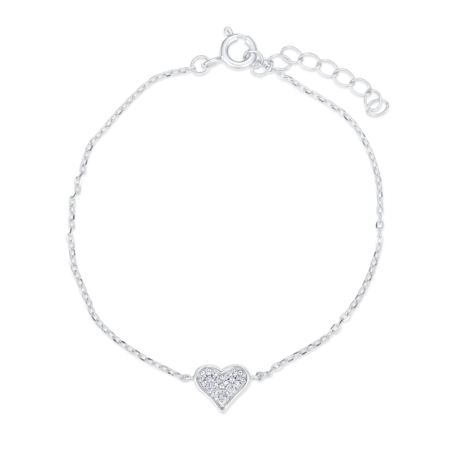 Bratara din argint Mystic Heart Crystal