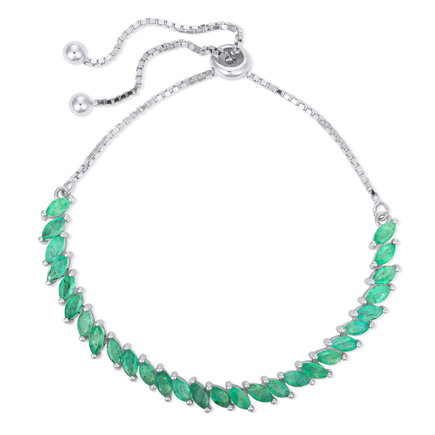 EdenBoutique Bratara din argint Regal Emerald