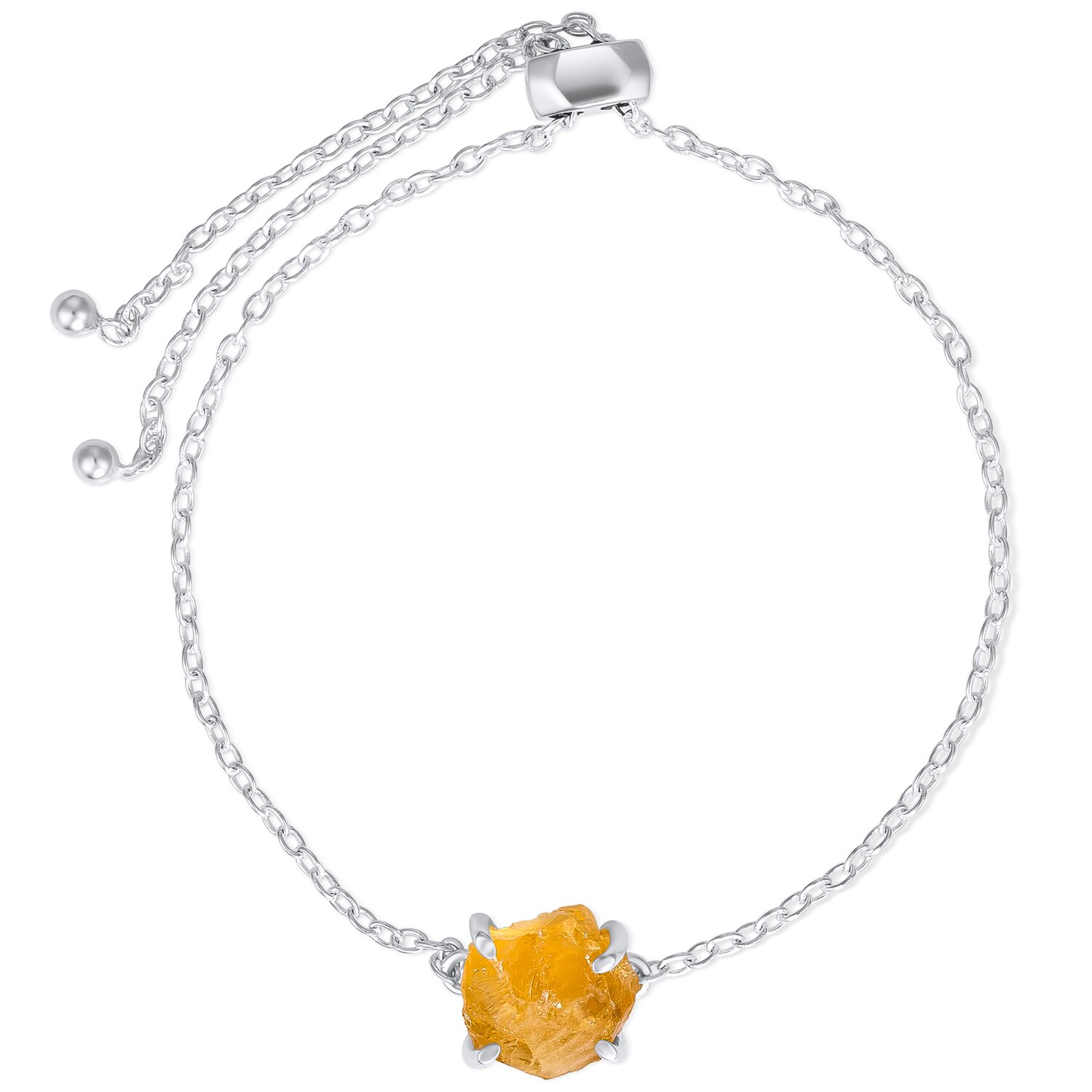 Bratara din argint Silver Piece of Citrin