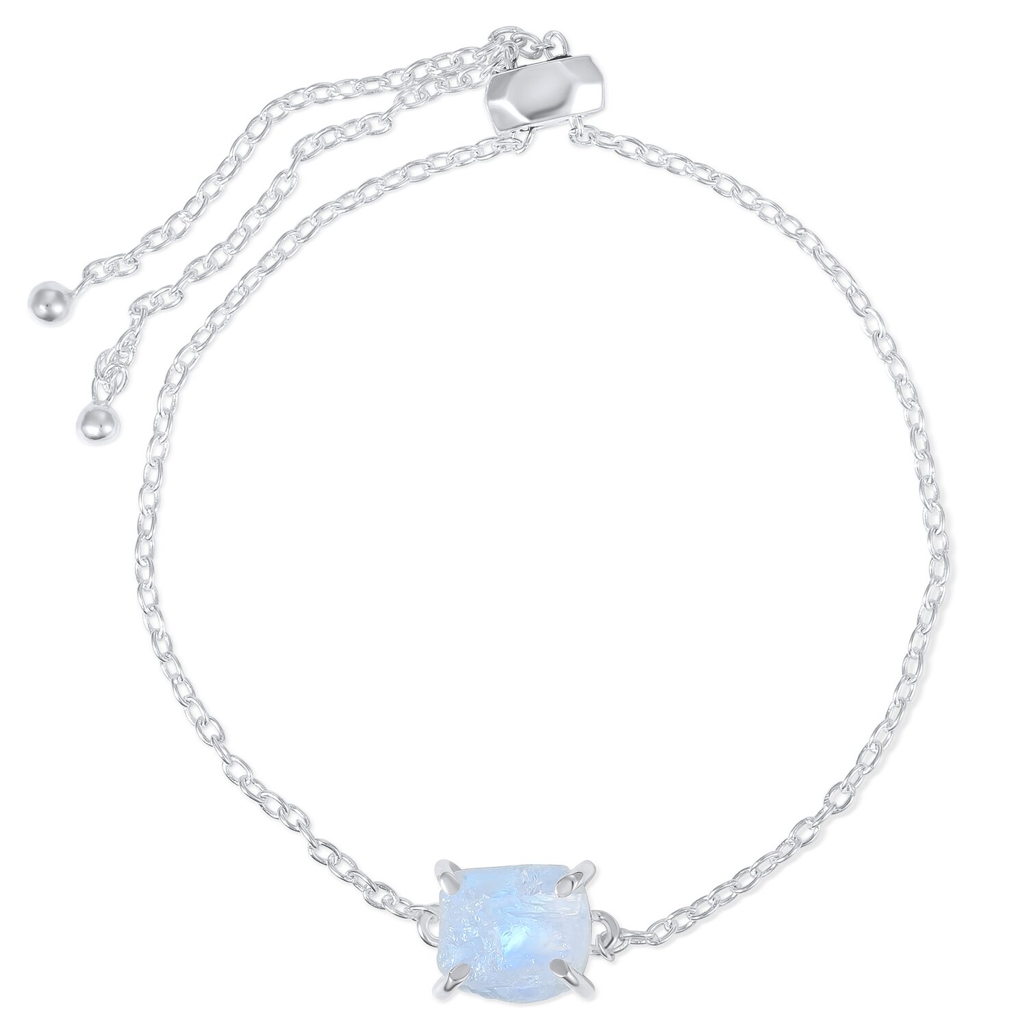 Bratara din argint Silver Piece of Moonstone