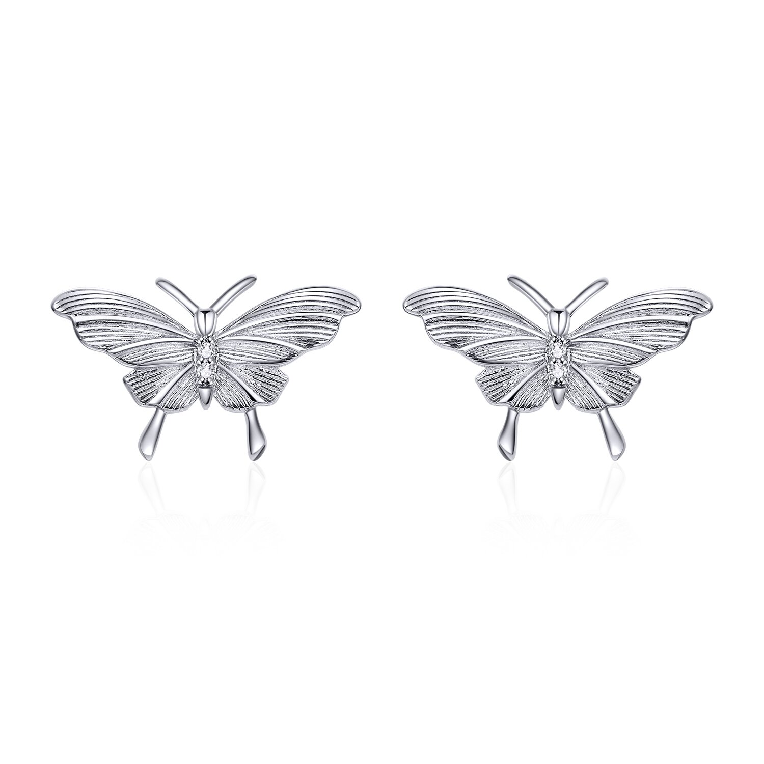 Cercei din argint amazing silver butterflies