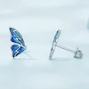 Cercei din argint Blue Butterfly Email picture - 5