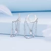 Cercei din argint Cristal Chains picture - 5