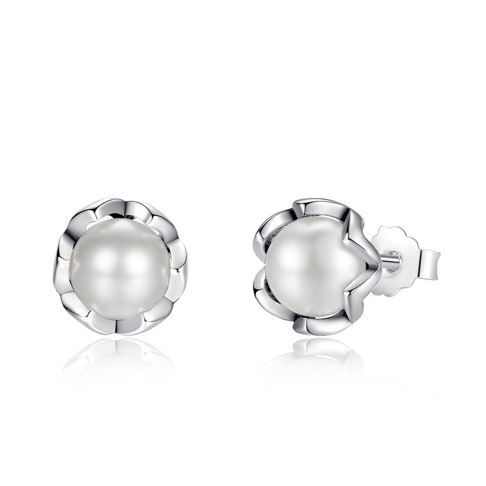 Cercei din argint fancy pearl silver