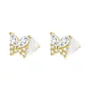 Cercei din argint Glamour Gold Butterfly picture - 1