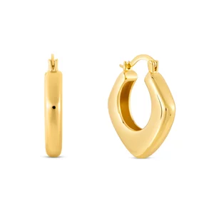 Cercei din argint Golden Big Earrings