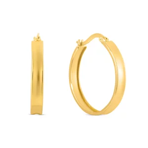 Cercei din argint Golden Light Hoops