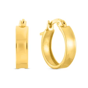 Cercei din argint Golden Little Hoops