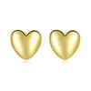 Cercei din argint Golden Mini Simple Heart picture - 1